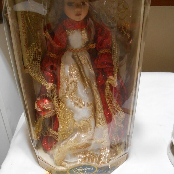 NIB COLLECTORS CHOICE LIMITED EDITION CHRISTMAS GOLD ANGEL WINGS 16" DOLL w/ COA - Picture 11 of 14